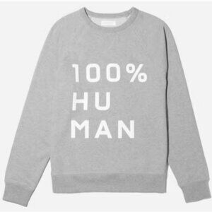 Everlane 100% Human Cotton Crewneck Graphic Sweatshirt New Comfort Cozy
